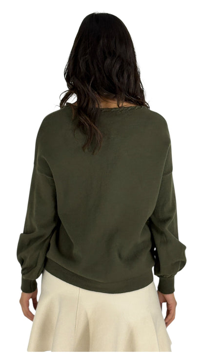 Manal Olive green Sweater