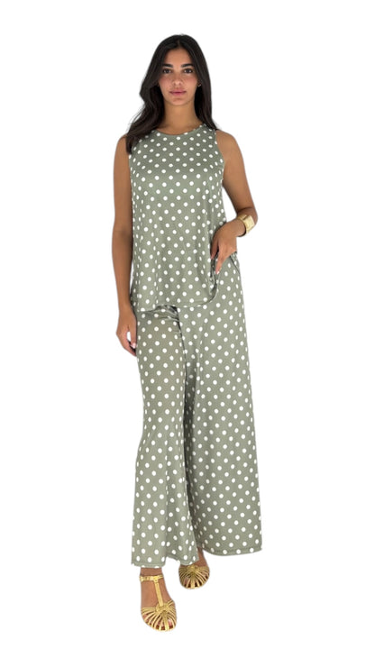Twyla Kaki/White Set