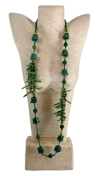 Hina green necklace