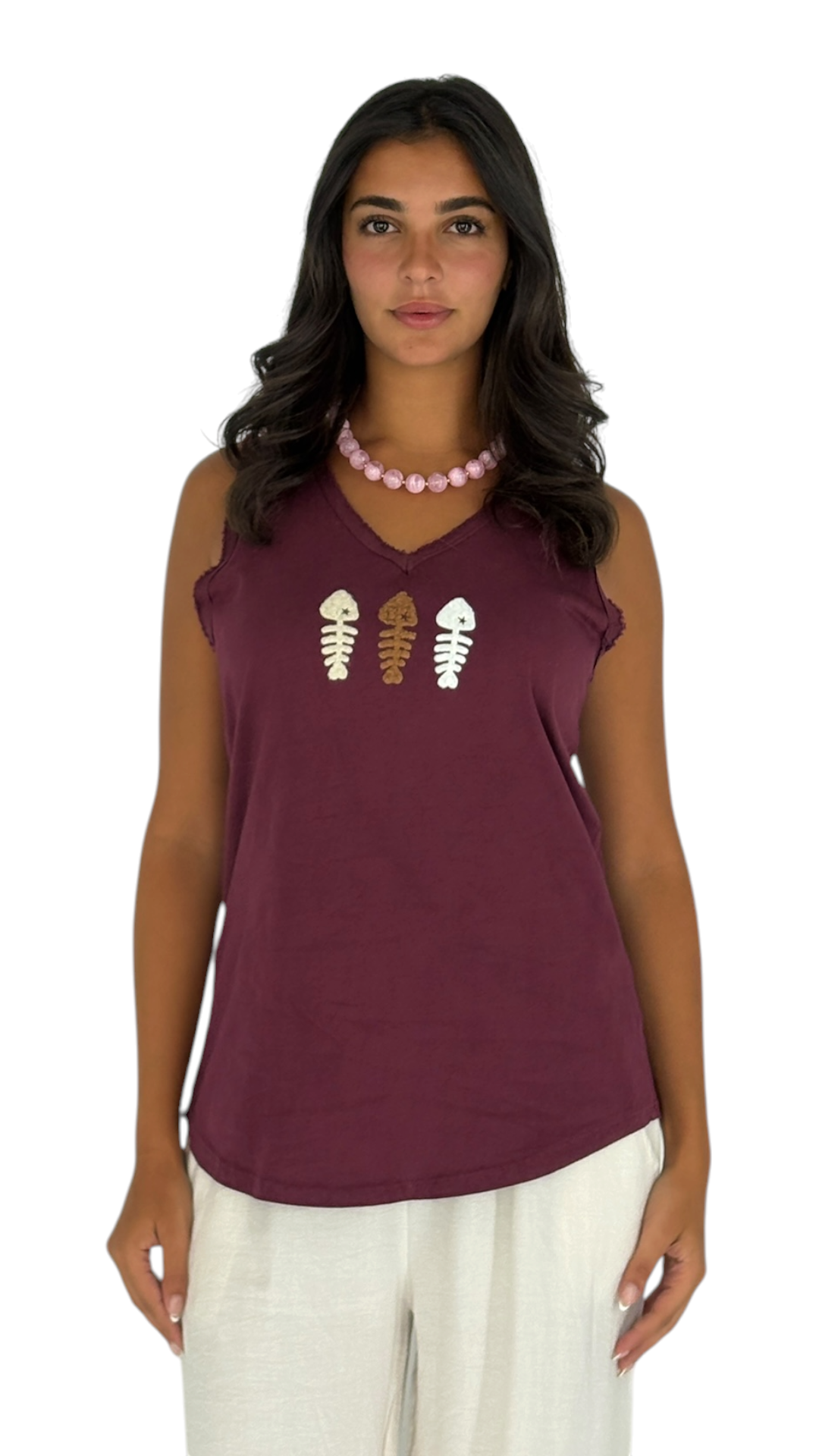 Fadia Dark Cherry Top