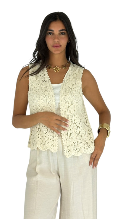 Edie Beige Vest