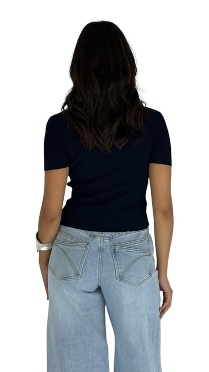 Yasmen Navy Top