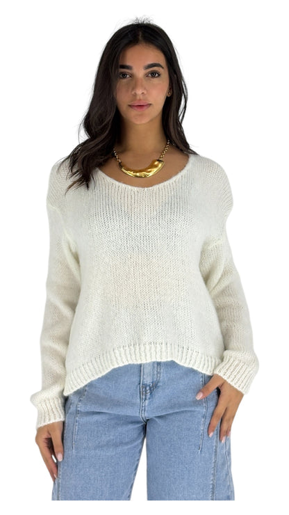 June White Sweater