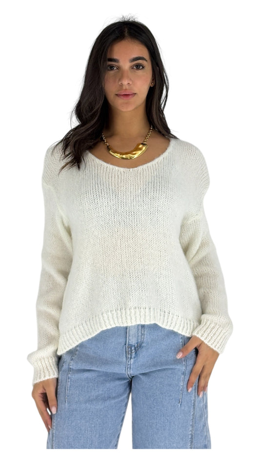 June White Sweater