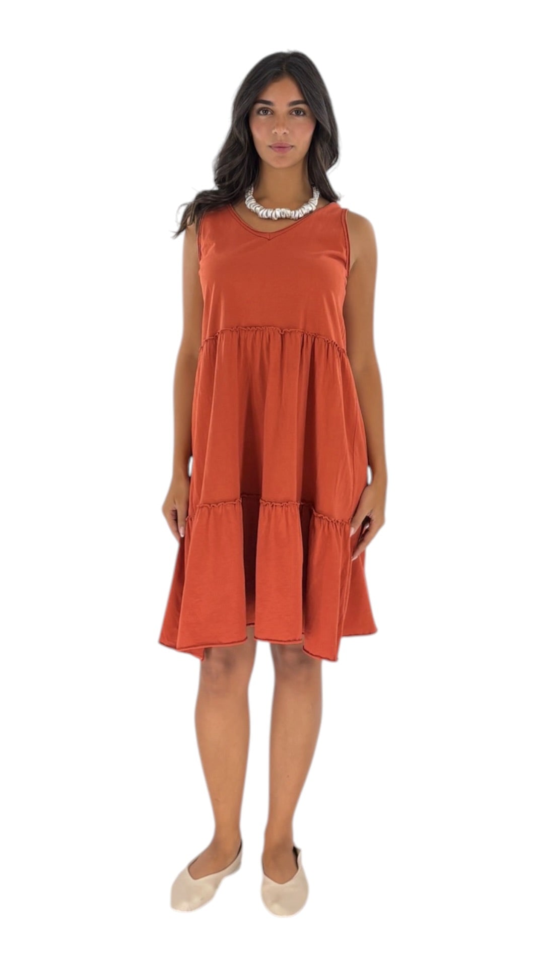 Ghalia Terracotta Dress