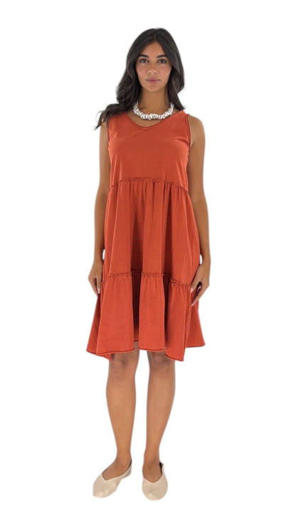 Ghalia Terracotta Dress