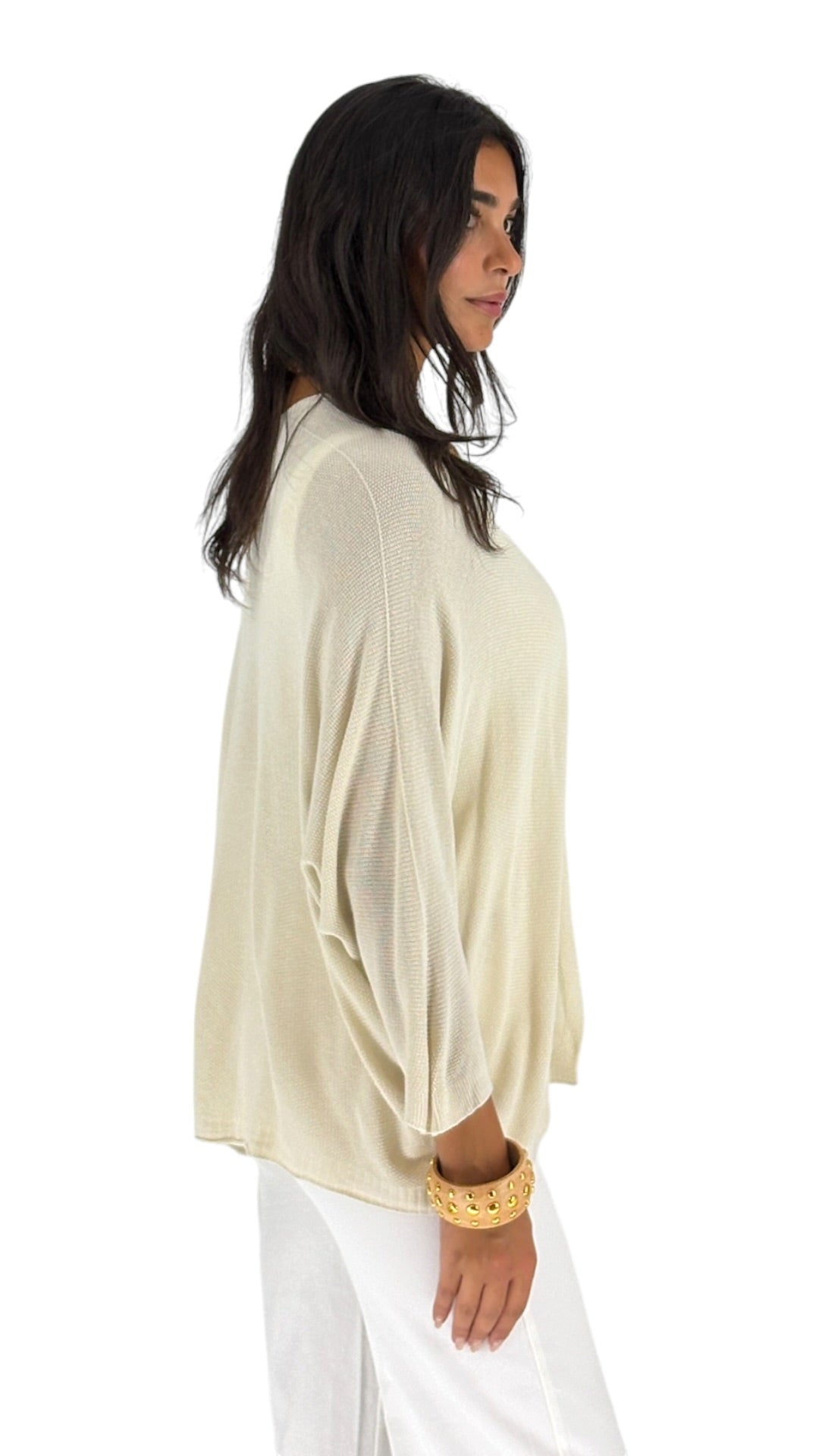 Jihan Cream Cardigan