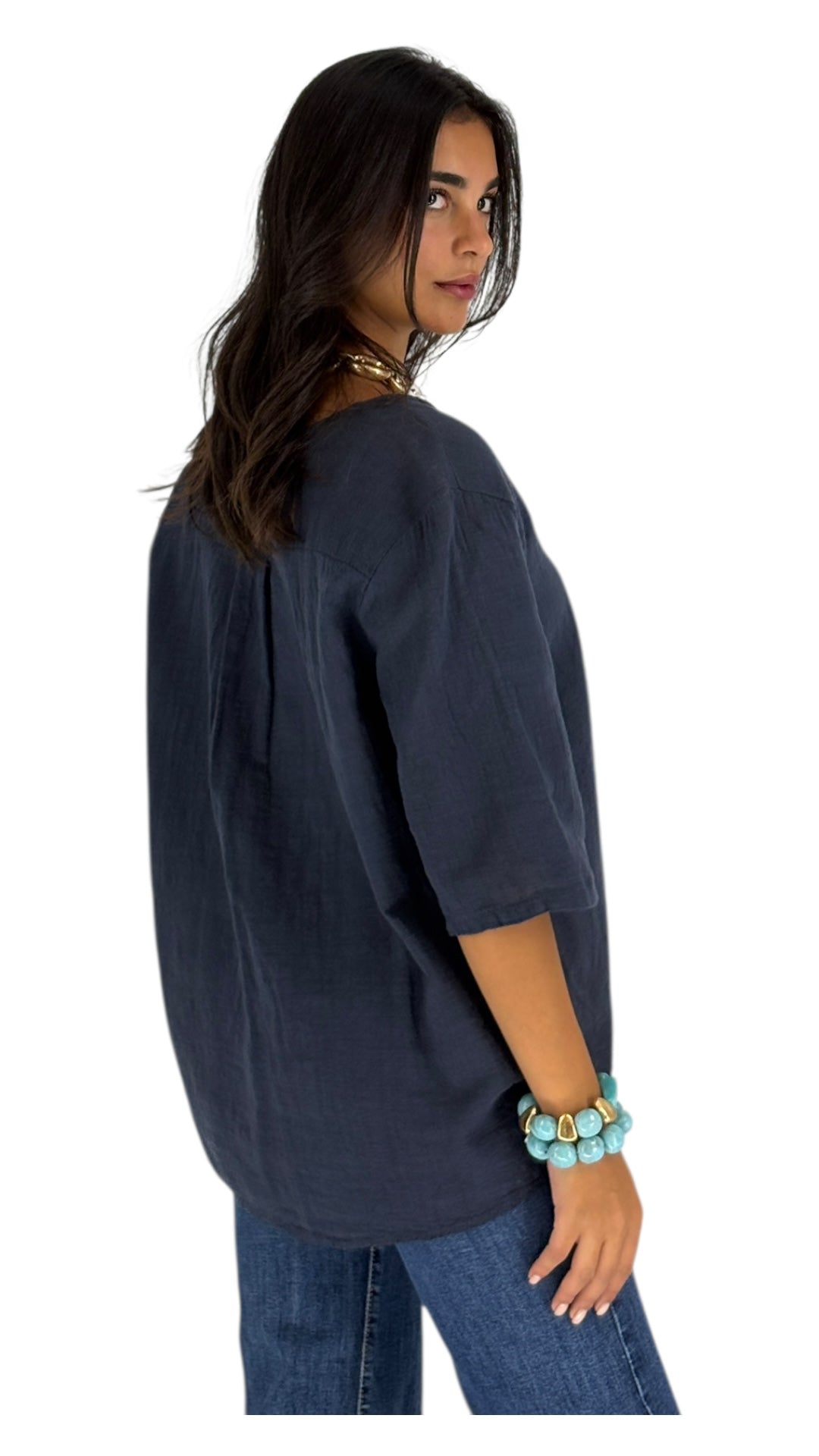 Lola Navy Top