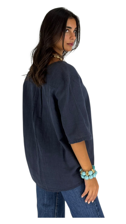 Lola Navy Top