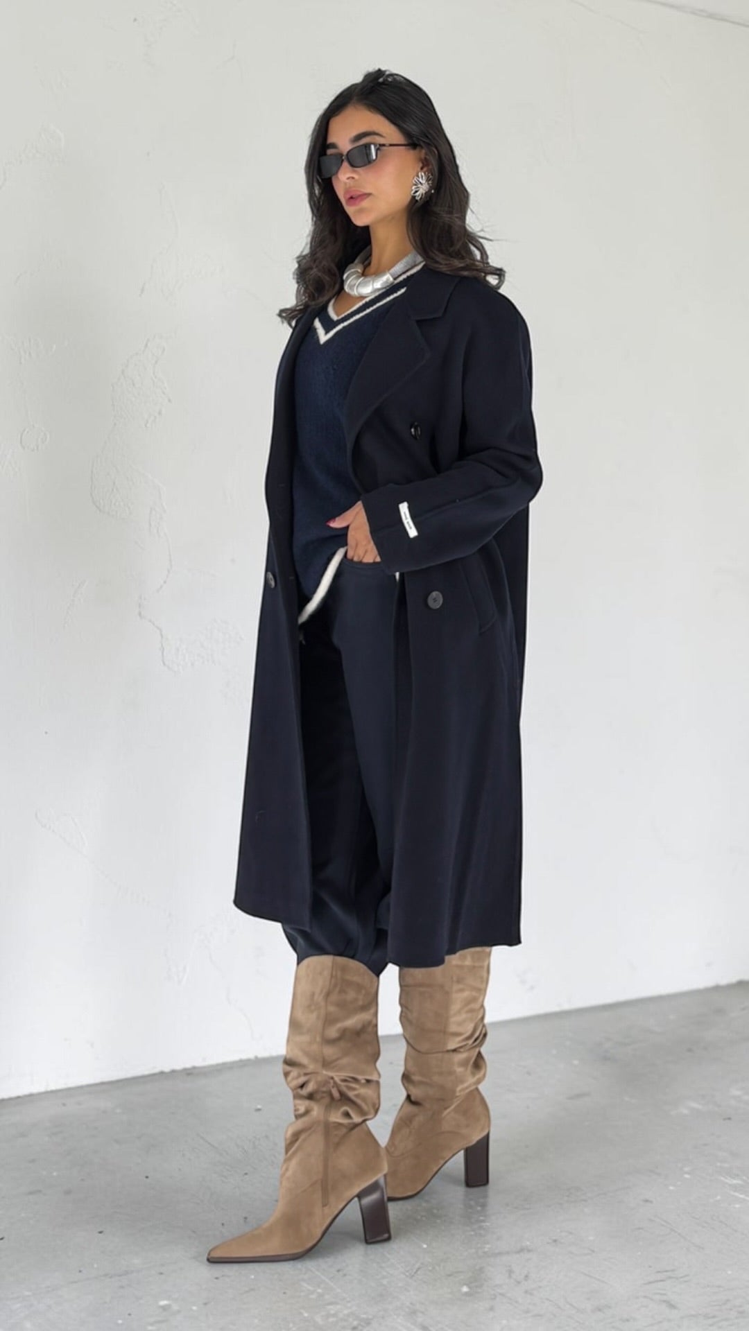Asma Navy Coat