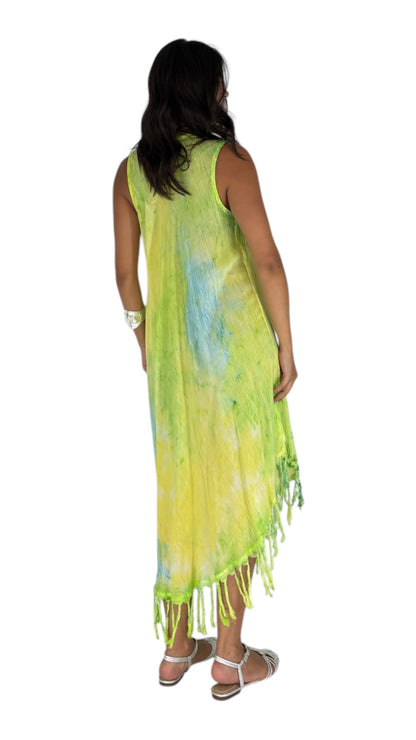 Rendar Lime/ Teal Dress