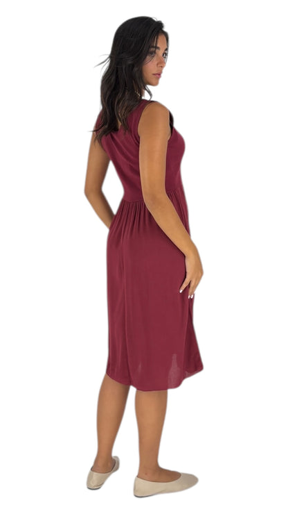 Ayla Maroon Dress