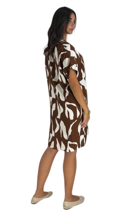 Cece Brown Dress