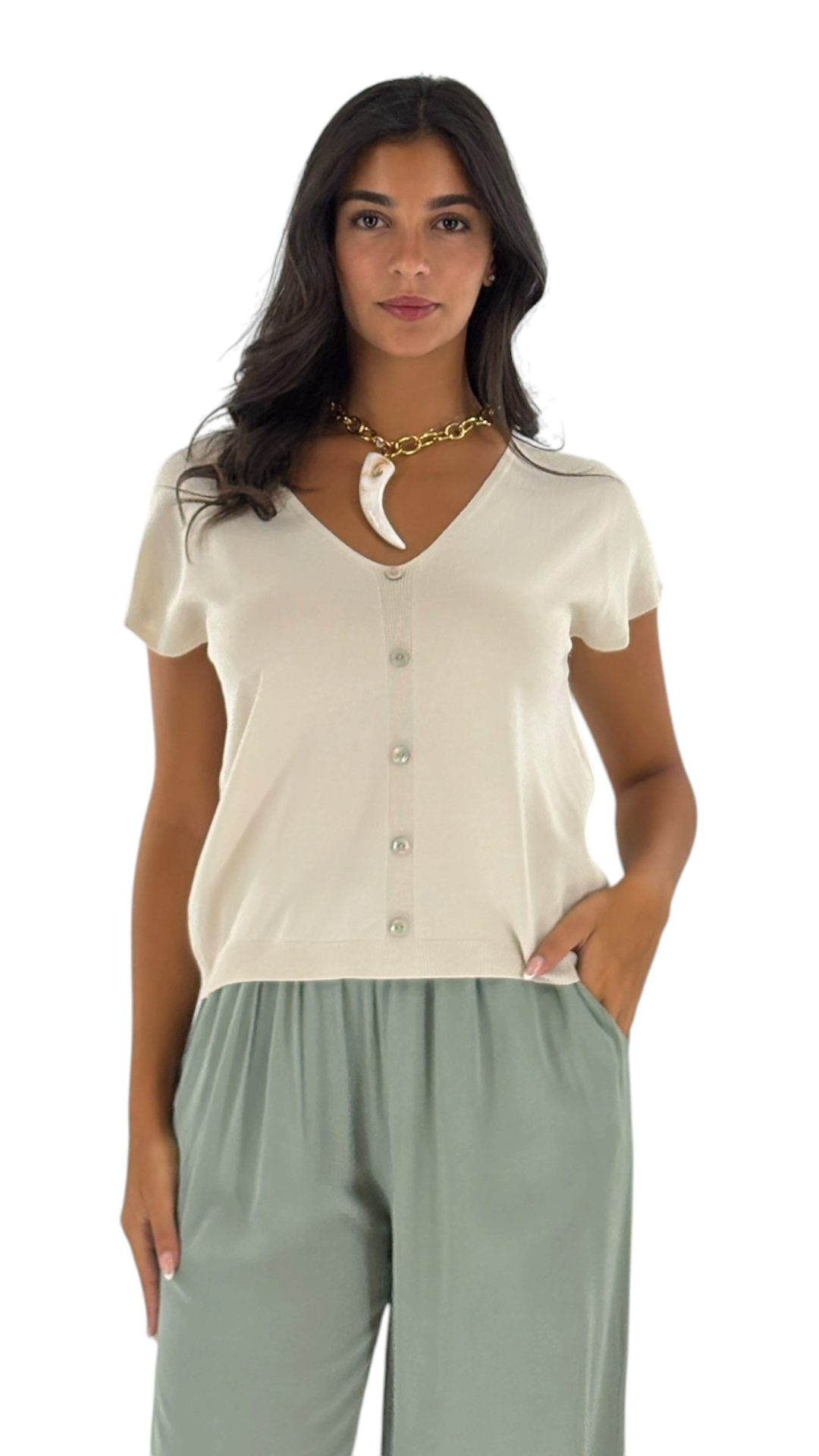 Myrene Beige Top