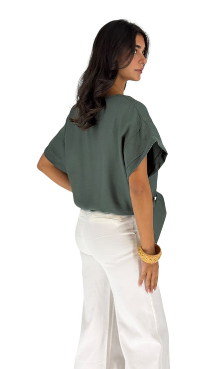 Suzan Olive Top