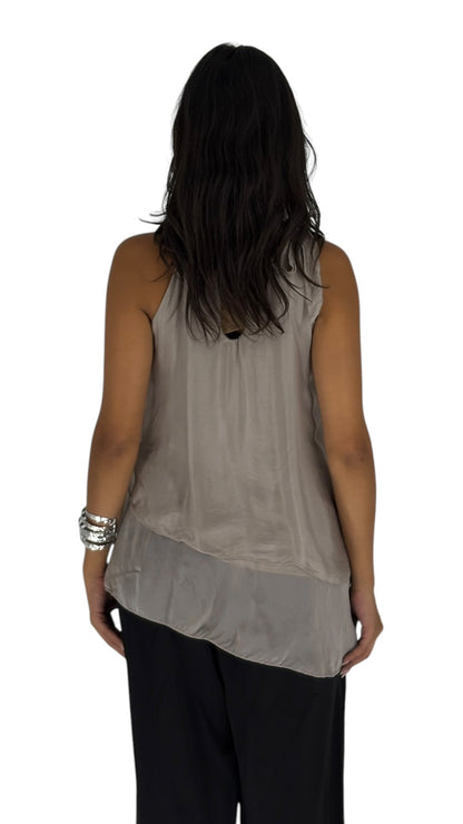 Zarek Taupe Top