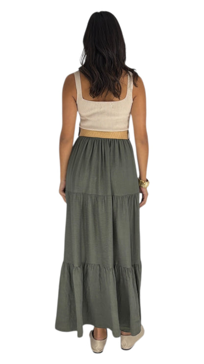 Quinn Kaki Skirt