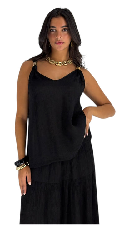 Aroura Black Top