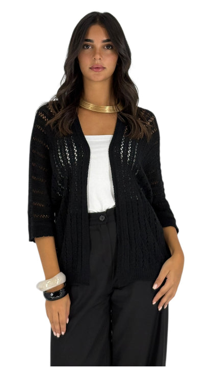 Najwa Black Cardigan
