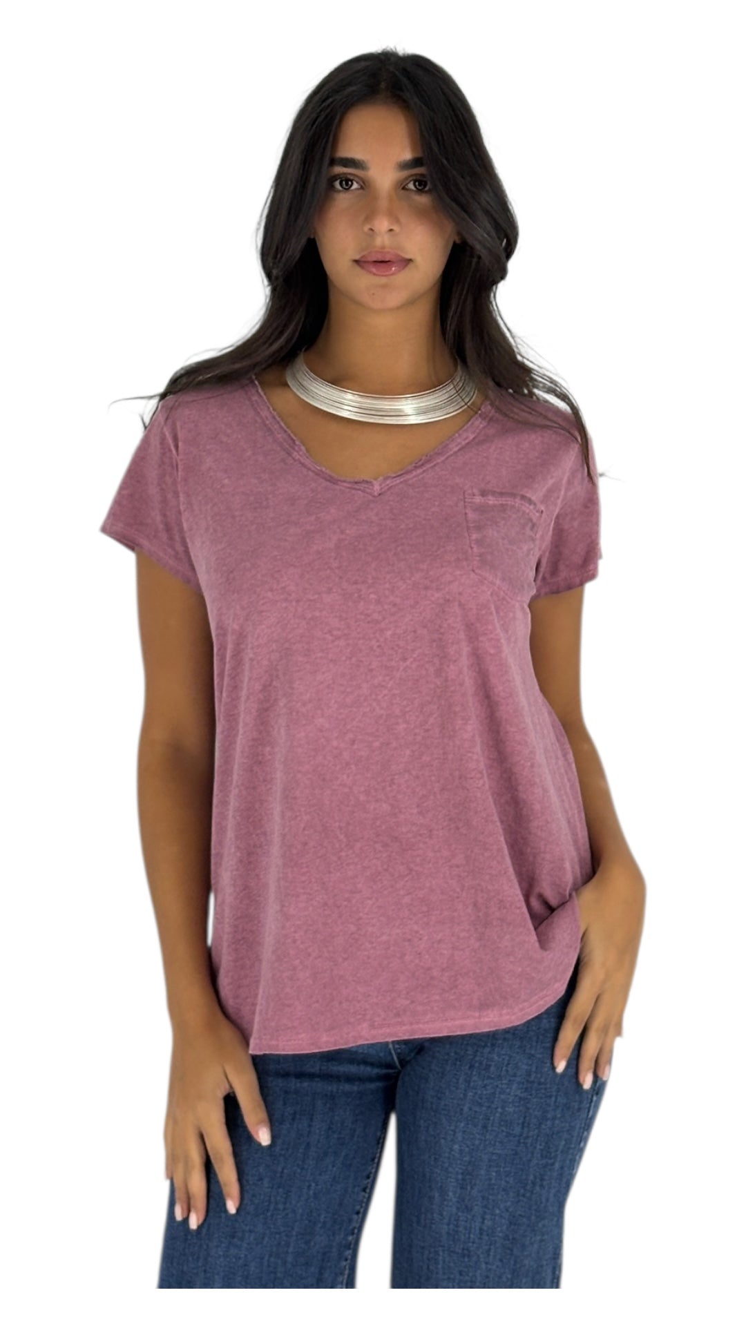 Lacey Mauve T-shirt