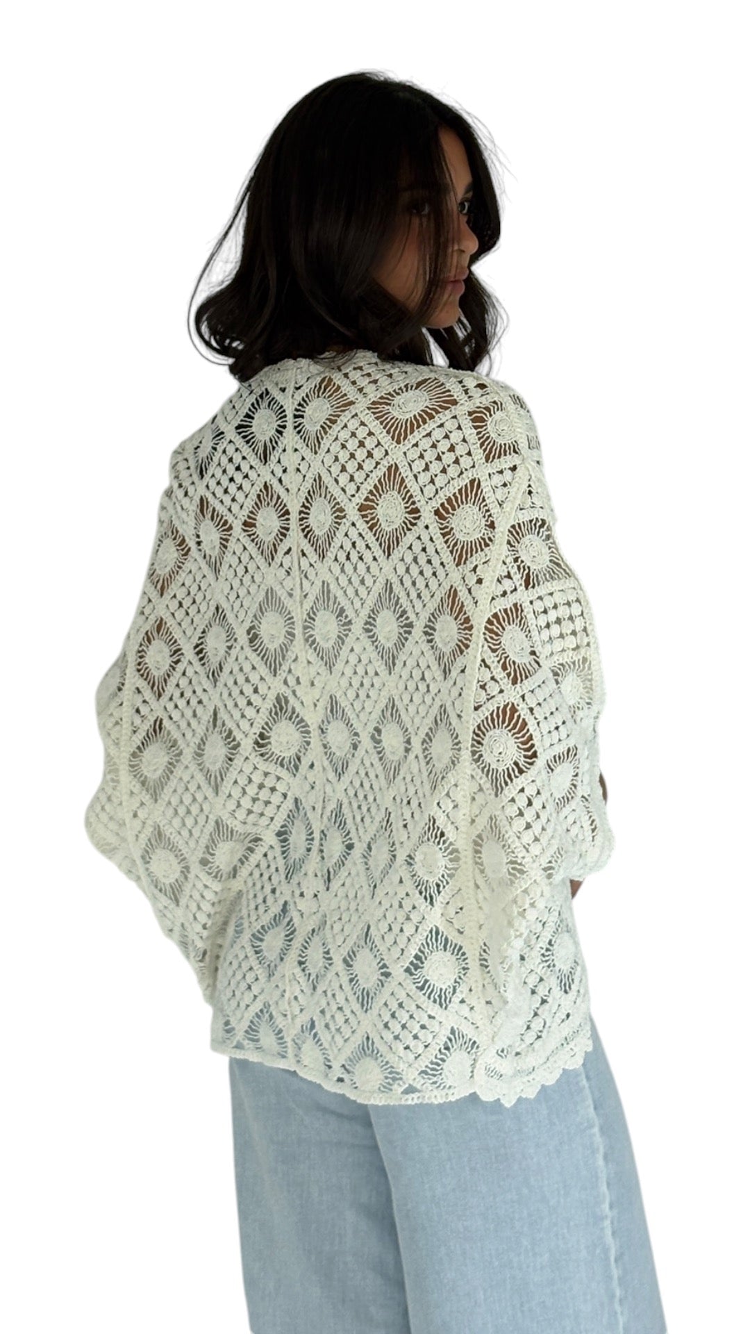 Jehan White Cardigan