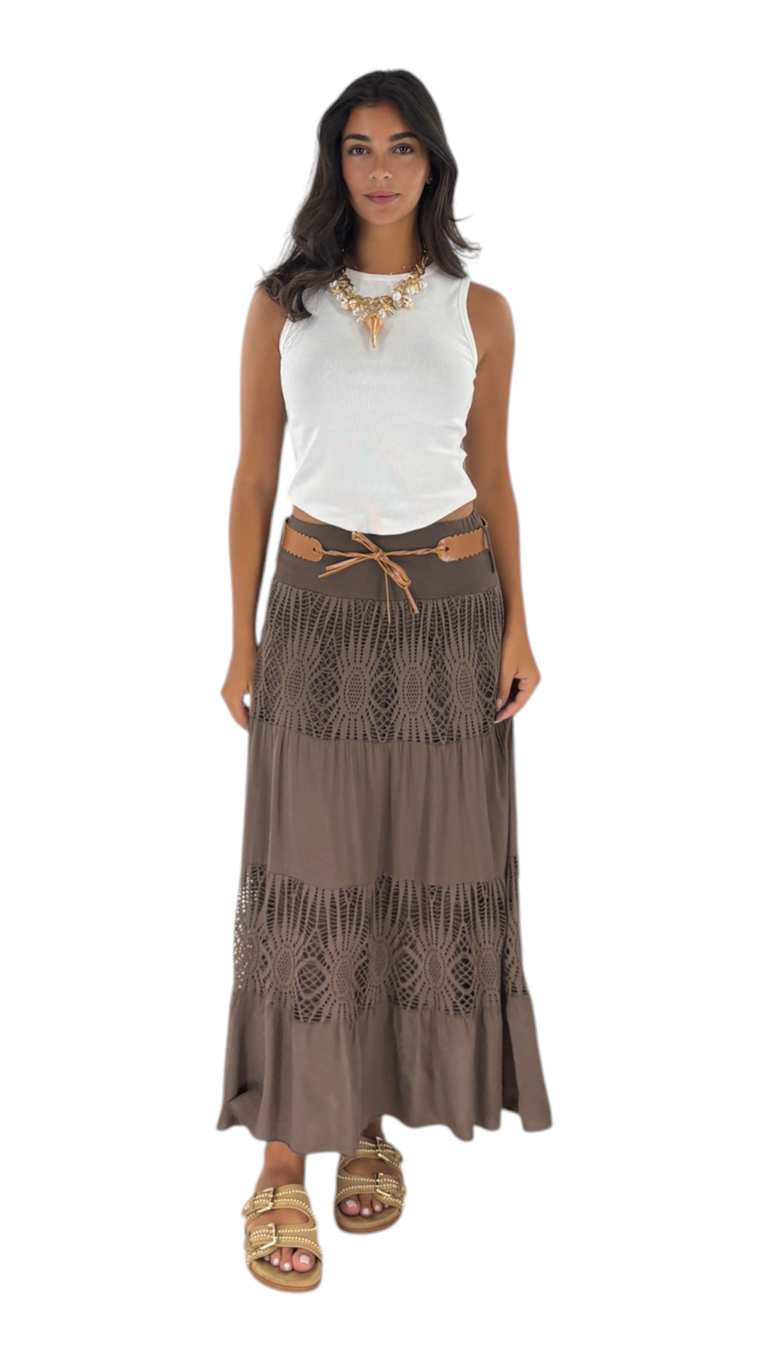 Suhad Brown Skirt