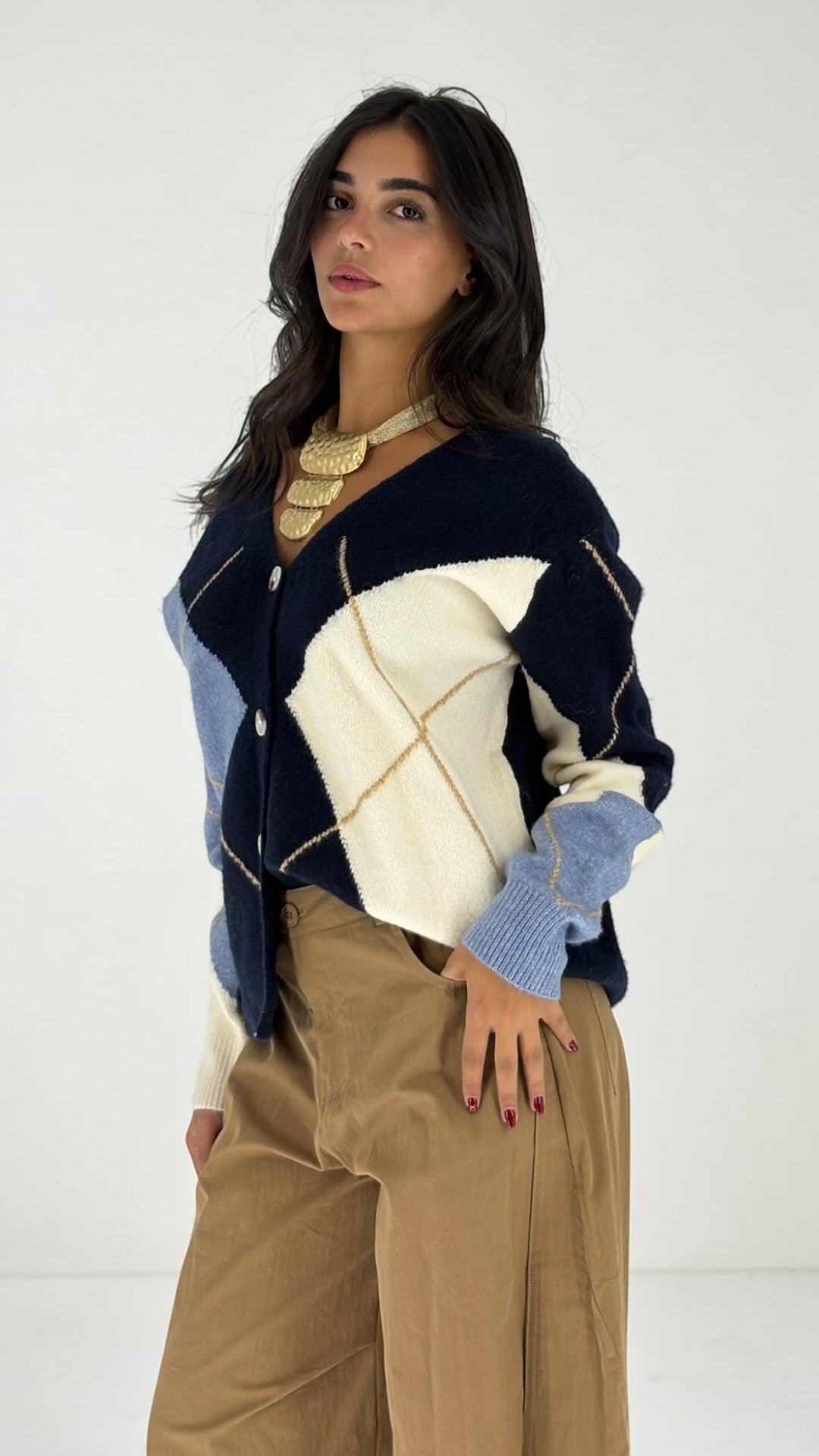 Lalic Diamond Shape Cardigan
