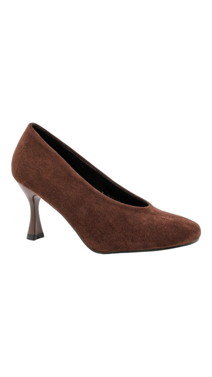 Faux Suede Stiletto Heels