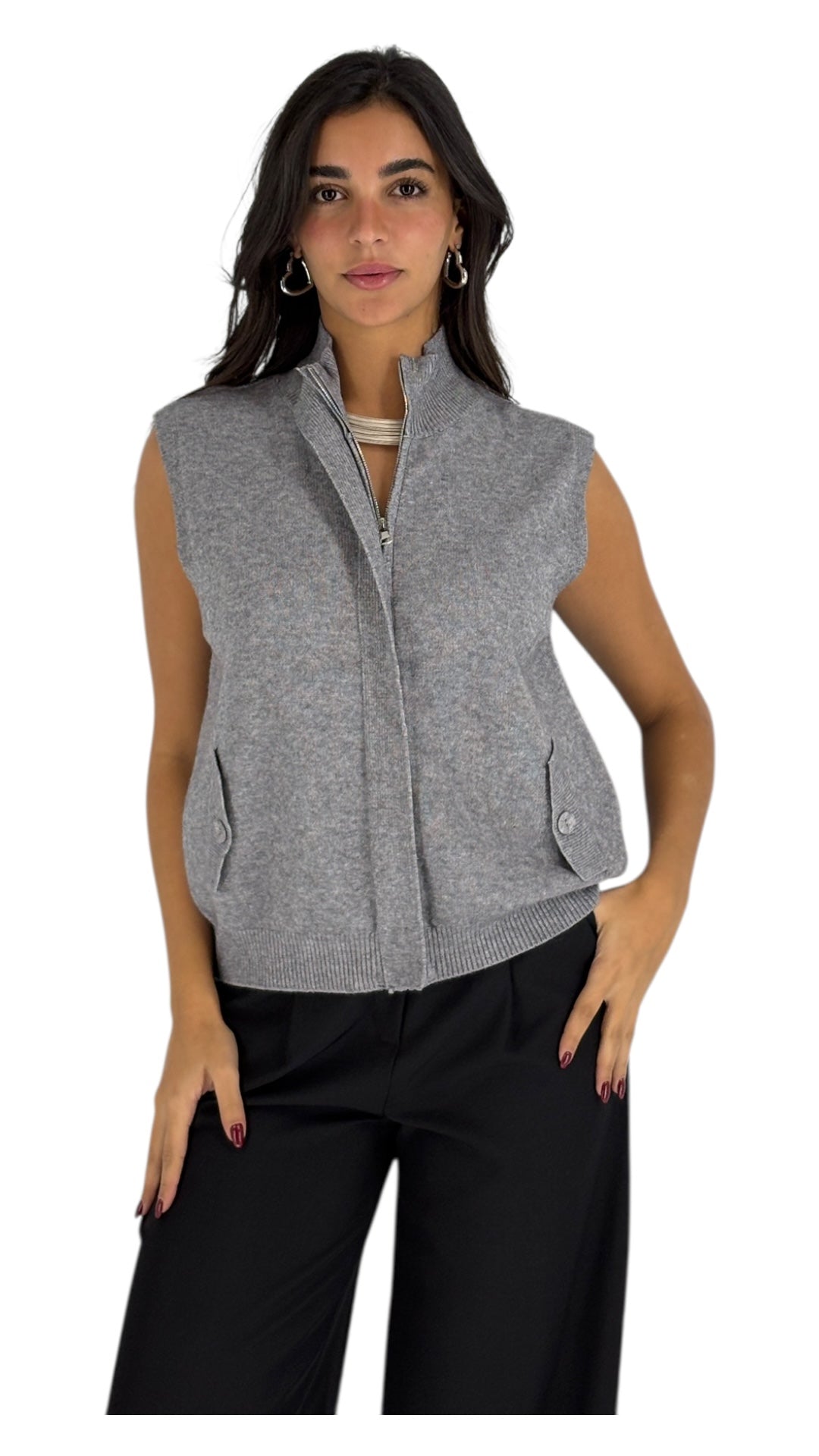 Ciyad Grey Vest
