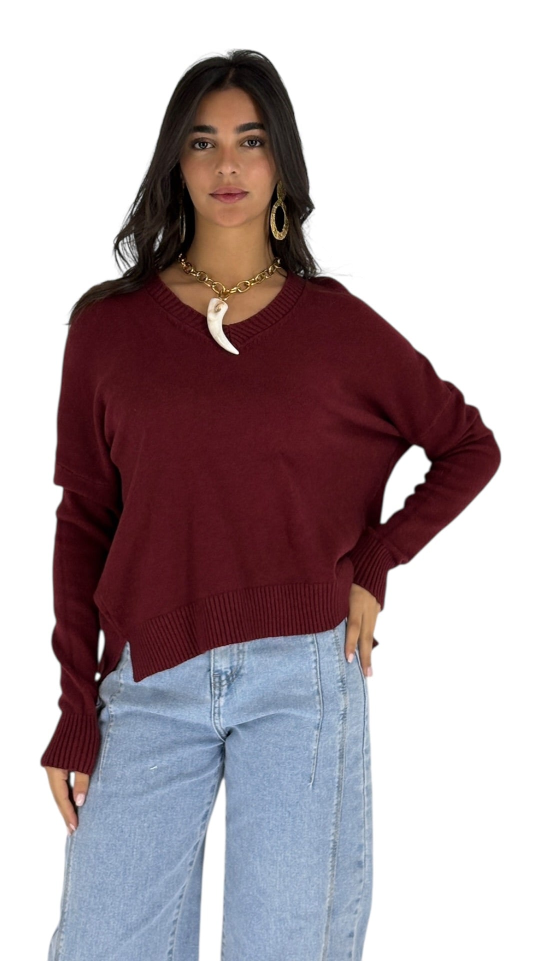 Briar Maroon Sweater
