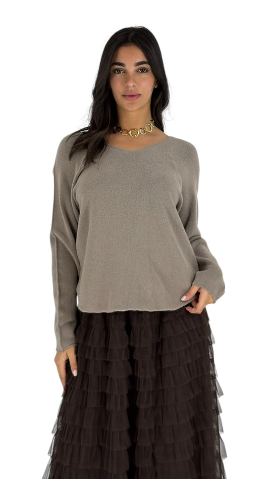 Carmen Taupe Sweater
