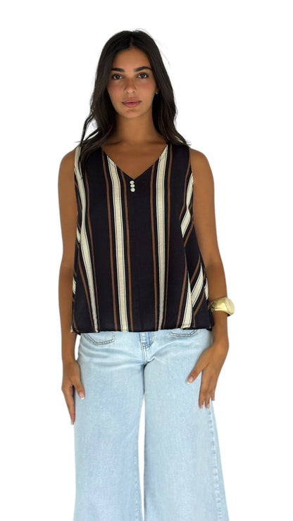 Noor Dark Brown Top