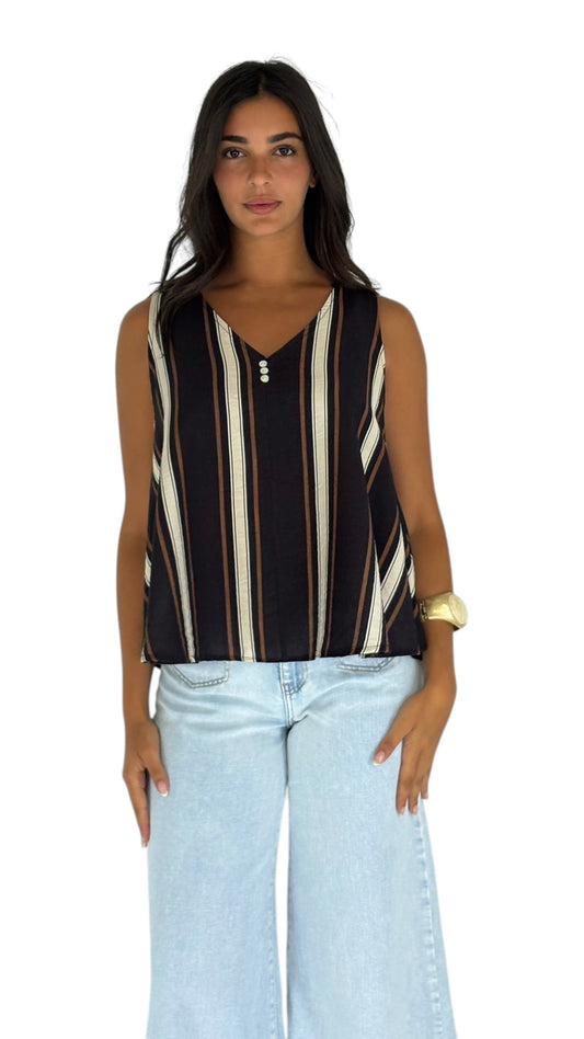 Noor Dark Brown Top