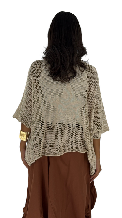 Star Beige Cardigan