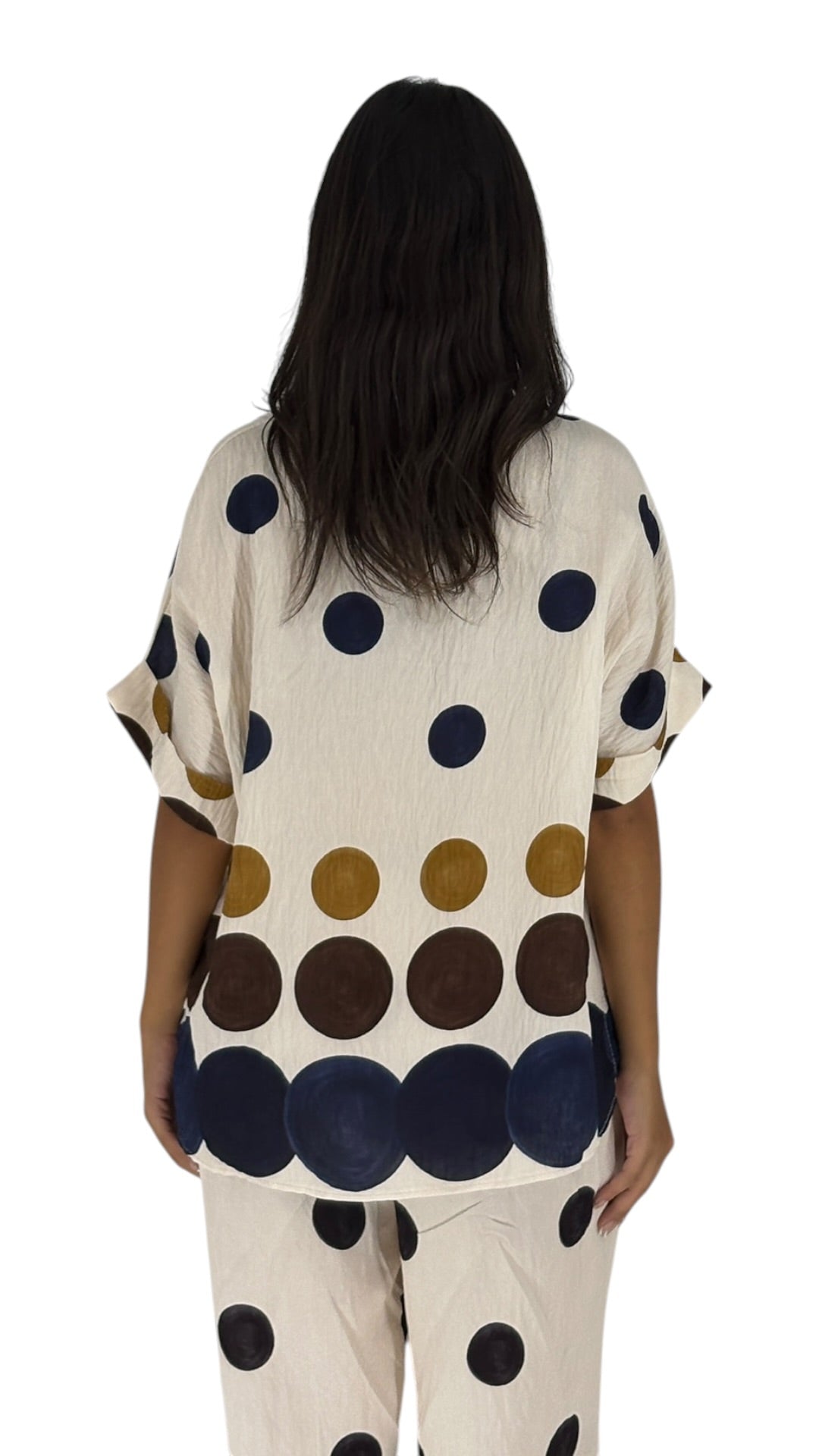 Amina Navy Top