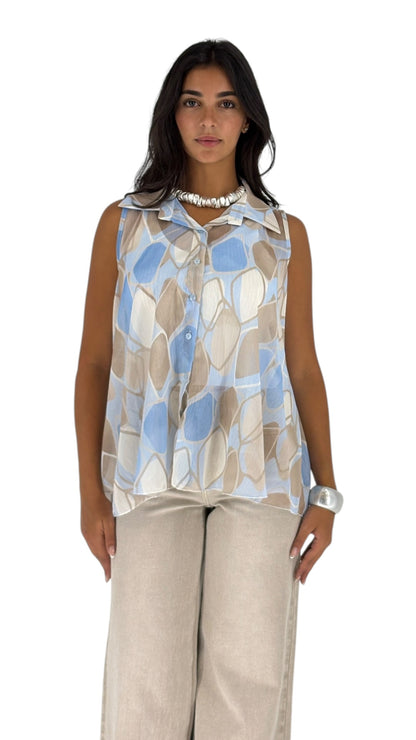 Sania Blue Shirt