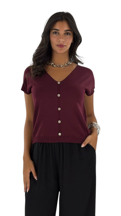 Myrene Navy Top