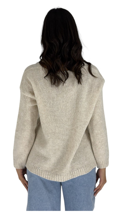 June Beige Sweater