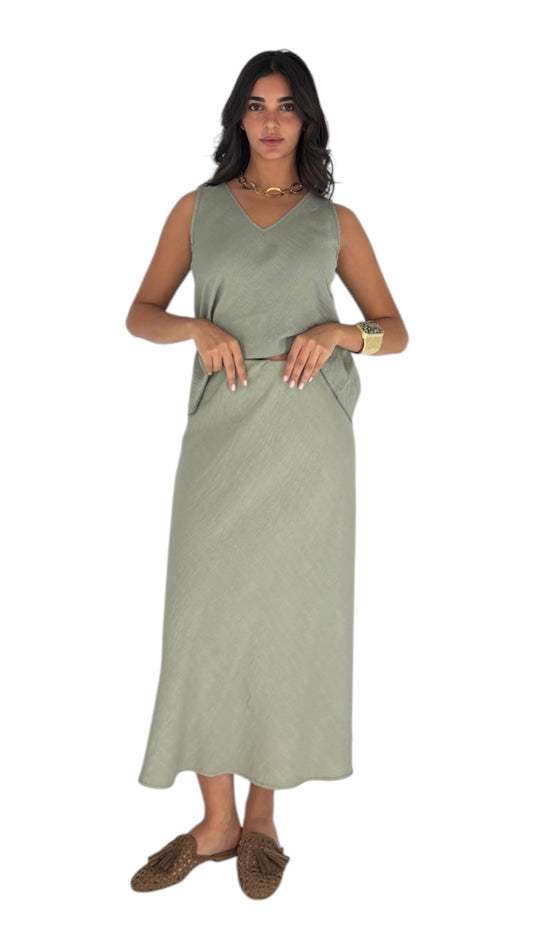 Slade Kaki Skirt
