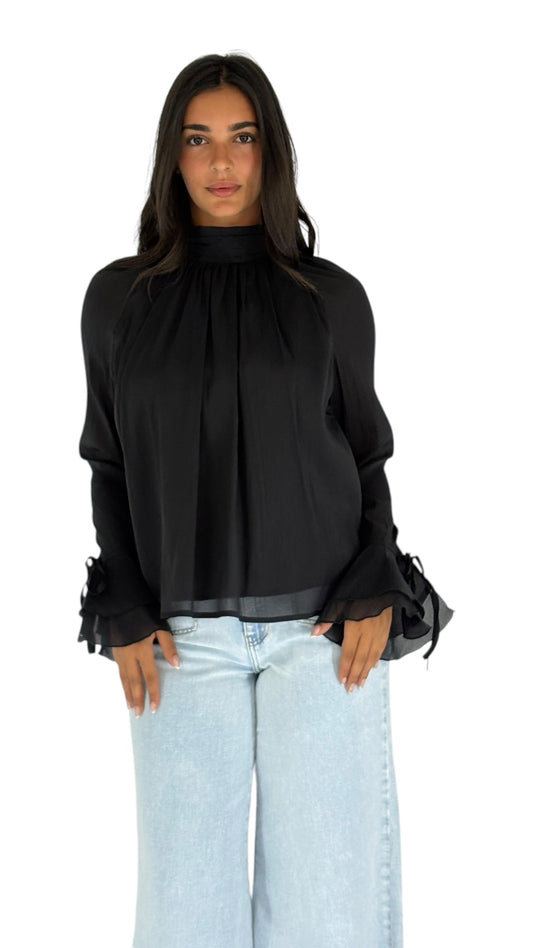 Samia Black Blouse