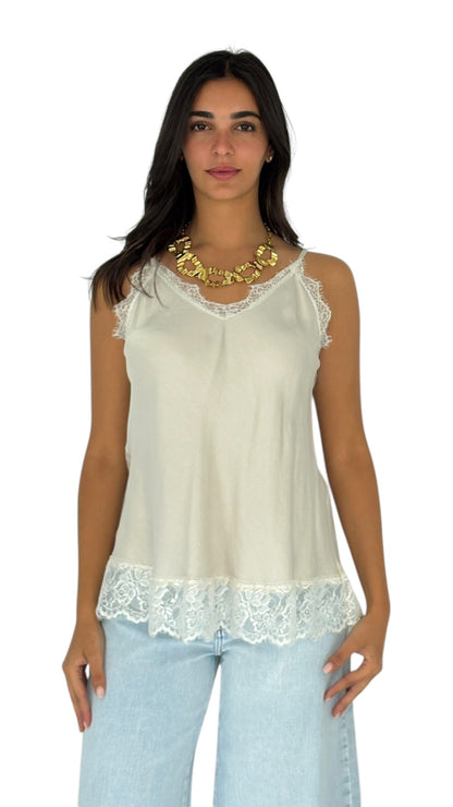 Gaelle Beige Camisole