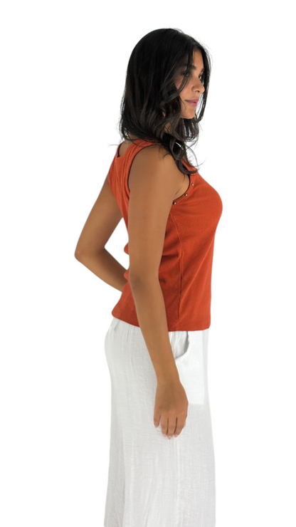 Hend Orange Top