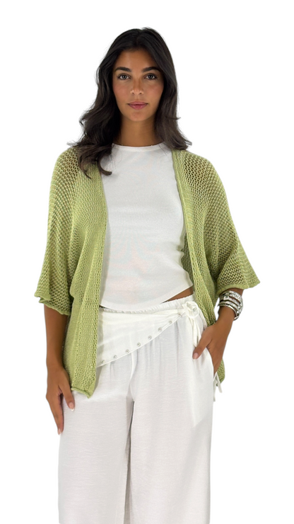 Star Chartreuse Cardigan