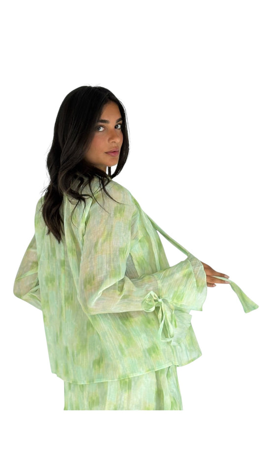 Hanen Green Blouse