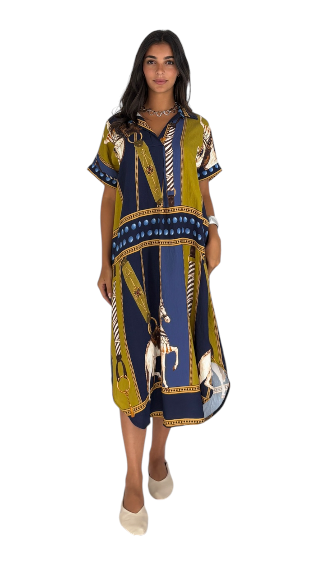 Horse Navy Dress