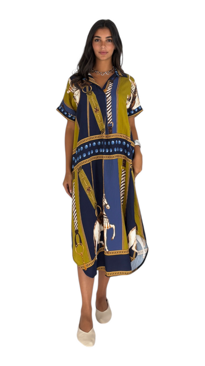 Horse Navy Dress