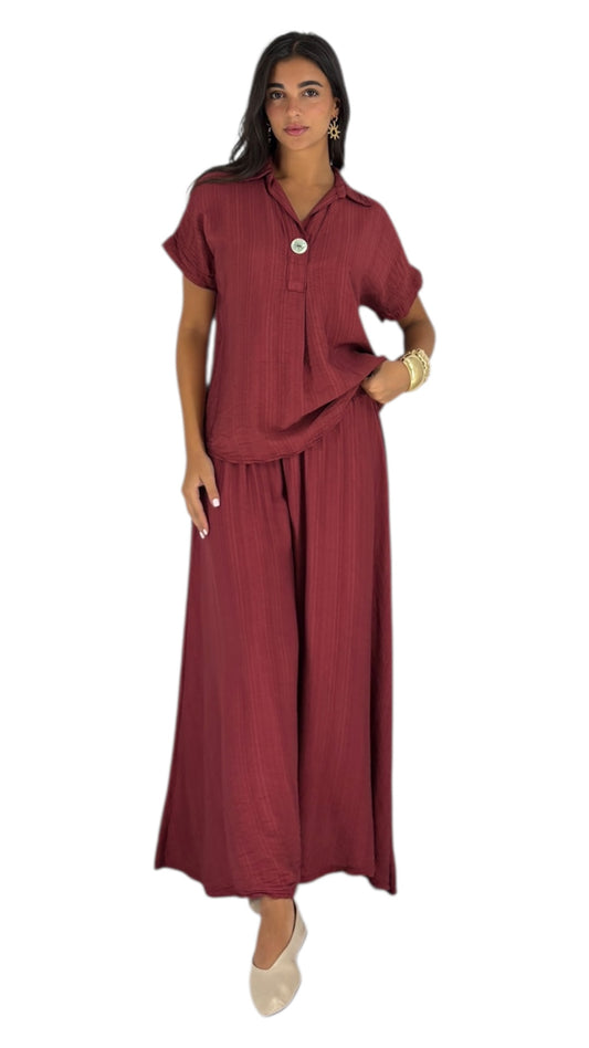 Camilla Maroon Pants