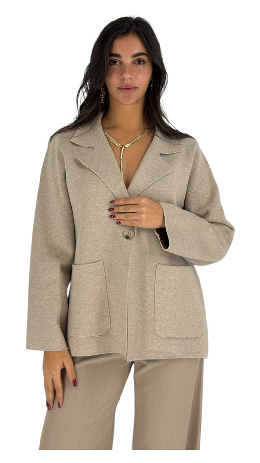Radia Taupe Cardigan