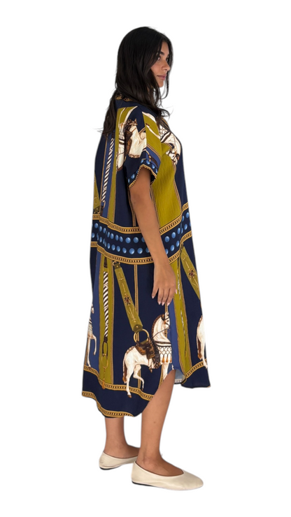 Horse Navy Dress