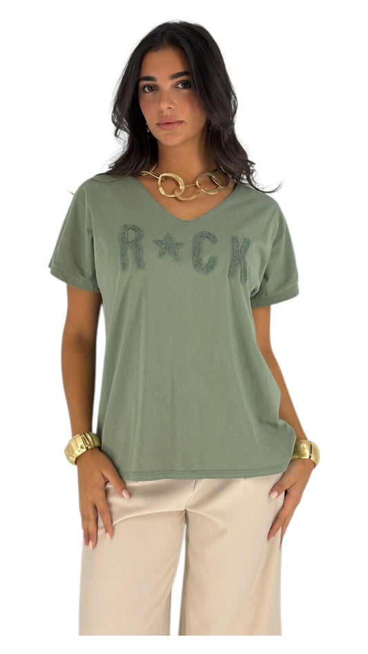 Rock kaki T-shirt